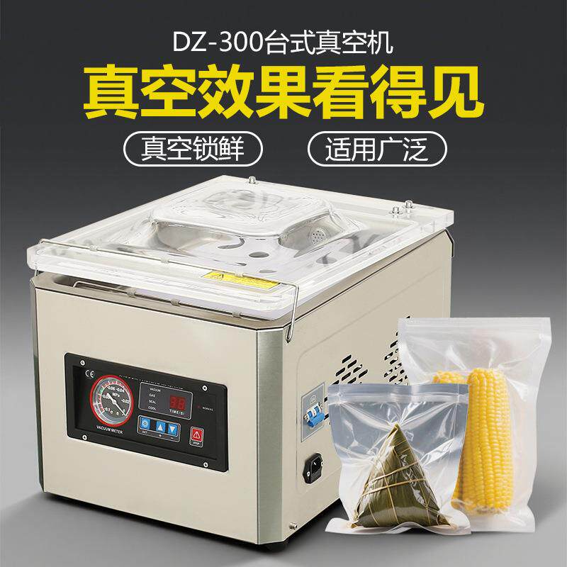 DZ-300单室内抽真空包装机真空封口机食品熟食烤鸭肉类真空机