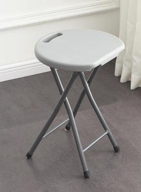 椅子餐椅竹大学生美式白色折叠椅櫈省折椅子会议圆形可凳w