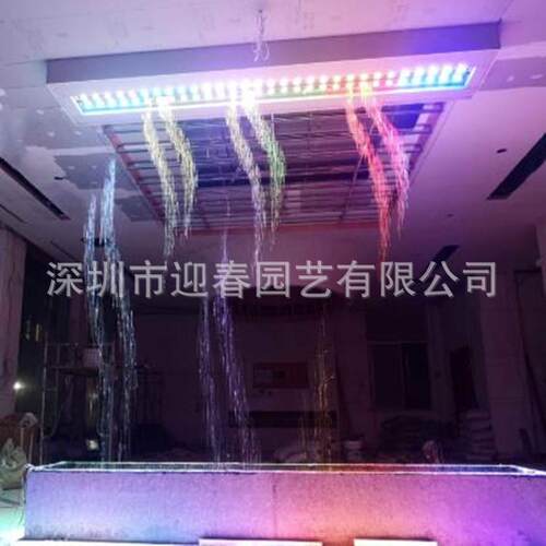 室圆内数字水幕数控278水形帘作安装婚庆酒店制小型网红数码水幕