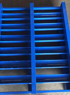 金属钢托盘承重力强可堆垛放置节省空间出口品质铁托盘