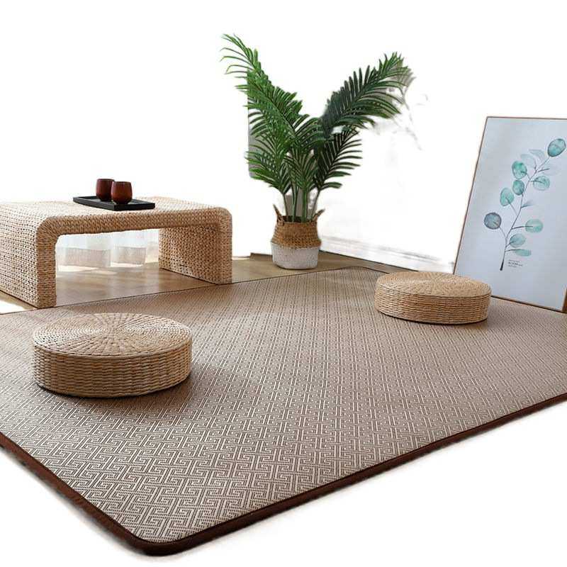 2025新款夏季藤编凉席地毯地垫客厅沙发茶几卧室床边加厚榻榻米垫,居家布艺,家用脚垫,淘宝优惠券,粉丝福利购,淘宝优惠卷
