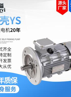 YSY2-71M2-4级0.37W铝壳三相异步电动机微型马达YS-90L-4