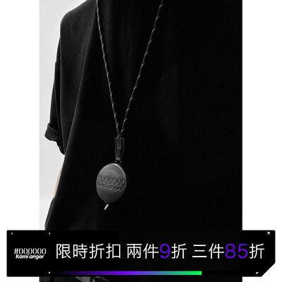 Kami anger原创设计logo压花真皮德国内胆可携式挂颈专业卷尺150c