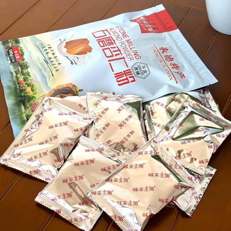 味来餐主角纯杏仁粉无添加冲泡礼PFV然生酮饮品杏仁天露代180g袋图片