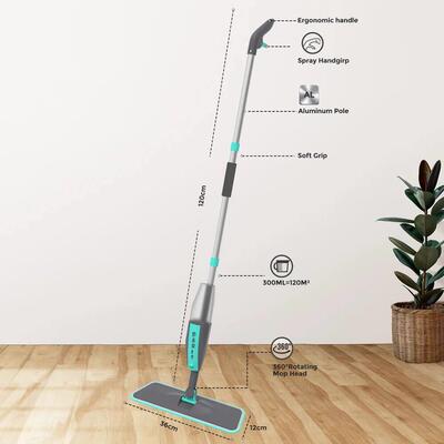 Magic Floor Cleaning Sweeper Brooms With Microfiber Pads 360