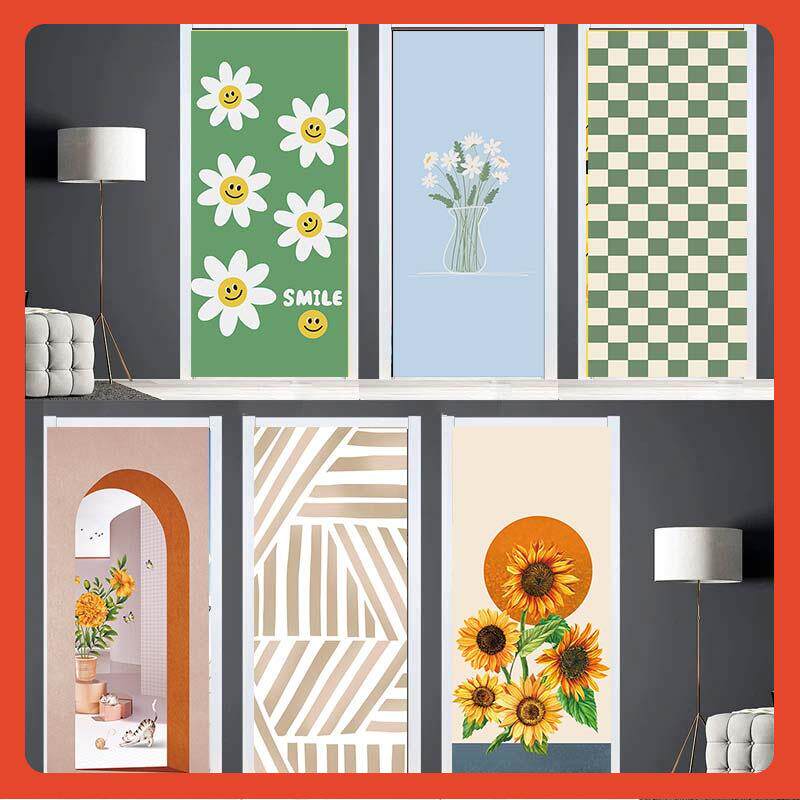 ∞推拉门贴纸衣柜门移门玻璃门翻新改造防水橱柜门遮盖自粘贴纸