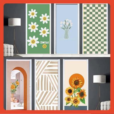 ∞推拉门贴纸衣柜门移门玻璃门翻新改造防水橱柜门遮盖自粘贴纸