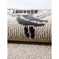 陌希法式中古風(fēng)地墊|抗污進(jìn)門地毯高級(jí)感耐臟防滑入戶玄關(guān)洗手間