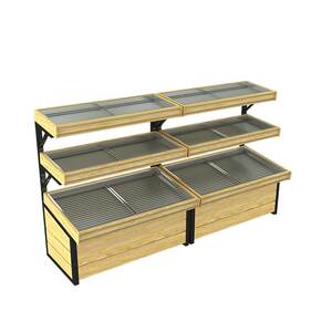 钱妈蔬不菜货架超生市鲜货架锈钢果蔬架水果大展示架商场狼迹(家