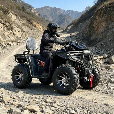 厂家跨镜400CC沙滩车四轮摩托车四驱CVT自动挡无级变速全地形ATV