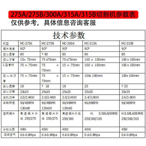 简易315全自动切割机不锈钢铁圆管无毛刺金属圆锯气动切管机现货