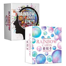 正版彩虹卡生命的色彩，心理能量卡牌新版简体，中英文休闲聚会游戏牌