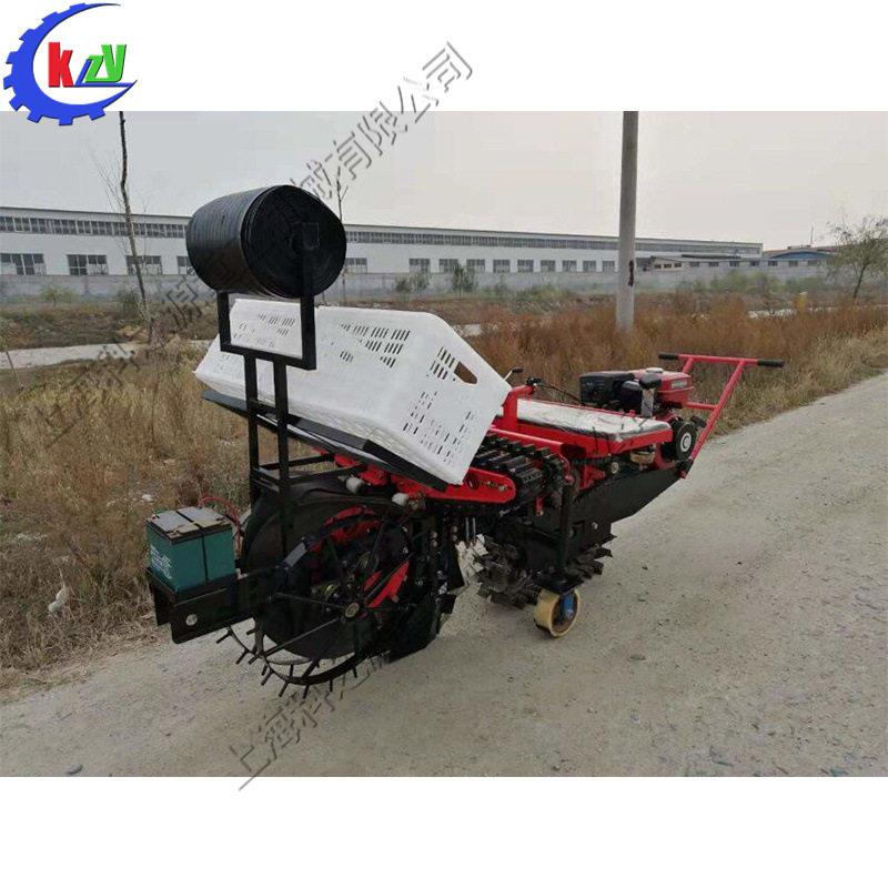 农用大葱移栽器40马力拖拉机带动蔬菜种植机乘坐式葱苗栽种机