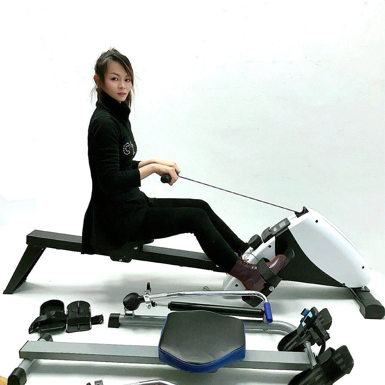 家用折叠磁控划船机多功能室内健身运动机器划船器Rowing machine