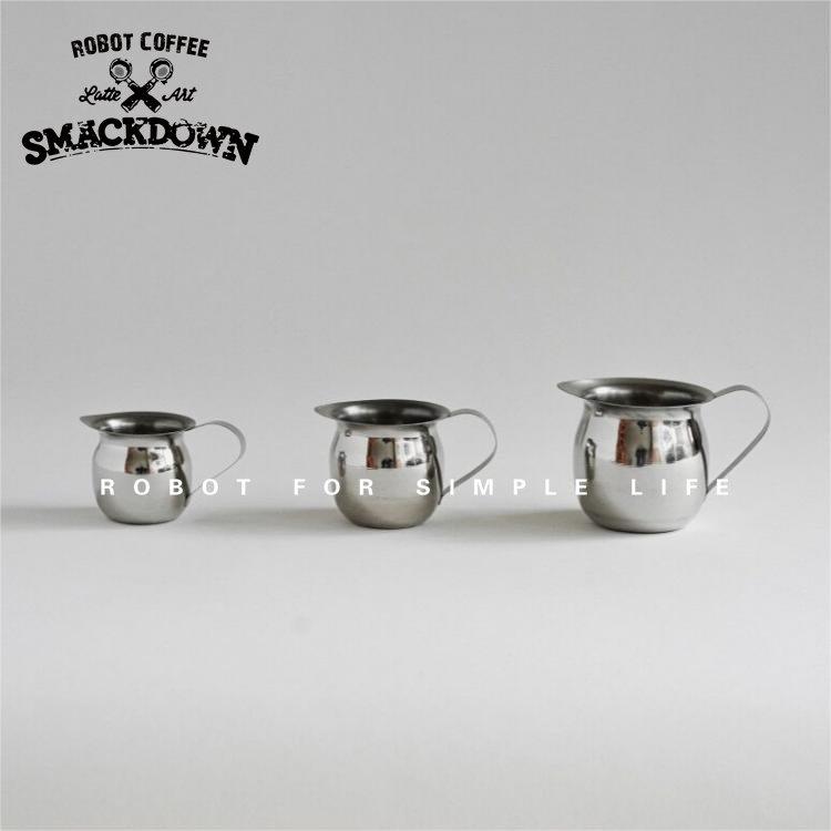 ROBOT不锈钢奶盅金属ins小奶缸espresso浓缩咖啡盎司咖啡量杯90ml