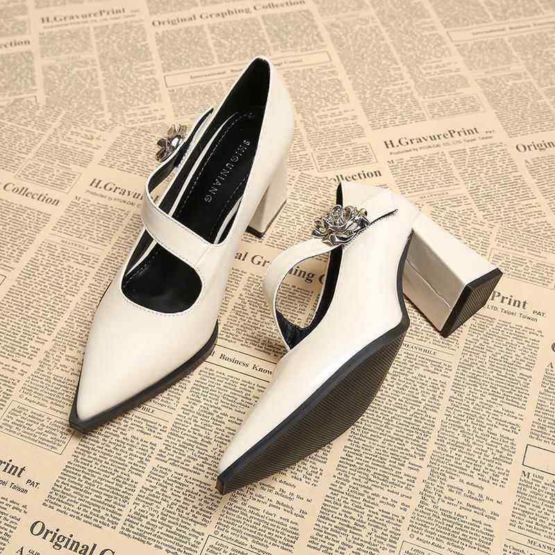 绝美高跟单鞋女款2026开春新款玛丽珍气质粗跟尖头女鞋0125w,女鞋,浅口单鞋,淘宝优惠券,粉丝福利购,淘宝优惠卷