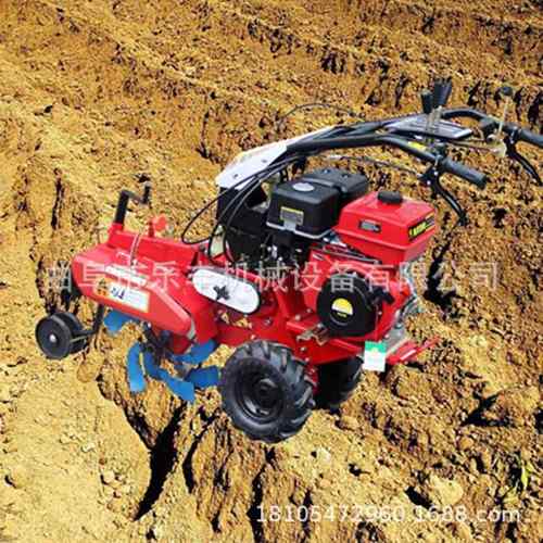 田园管理机山区丘陵WWK开沟培微耕开机手汽推式油沟土起垄旋耕机
