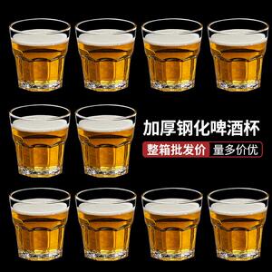 [整箱] 加厚防摔钢化玻璃杯八角杯啤酒杯洋酒威士忌杯酒吧ktv专用