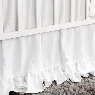 Baby for 跨境亚马逊儿童床品婴儿床百褶荷叶边床裙Crib BedSkirt