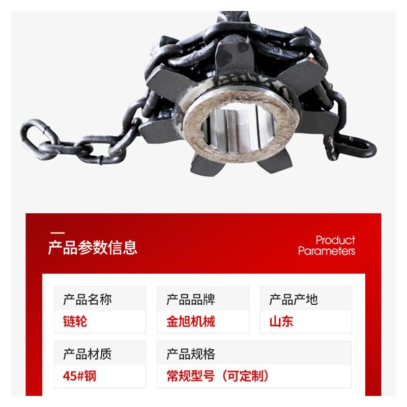 用矿链轮齿轮刮板输送机链轮机械HED传业动大距节轴承双排齿轮工