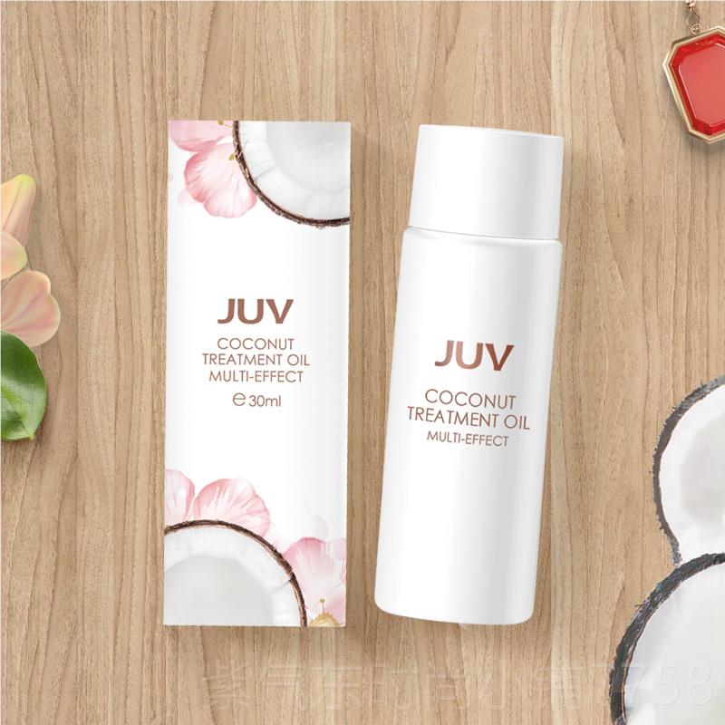 高档JVU油觉芙多效椰子护理油护发护肤卸妆保湿身体精按油摩全身3