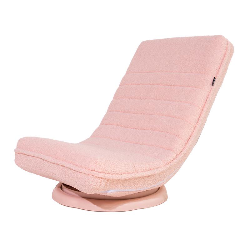 懒人沙发泰迪绒旋转折叠躺椅客厅阳台休闲阅读椅月亮椅单人沙发