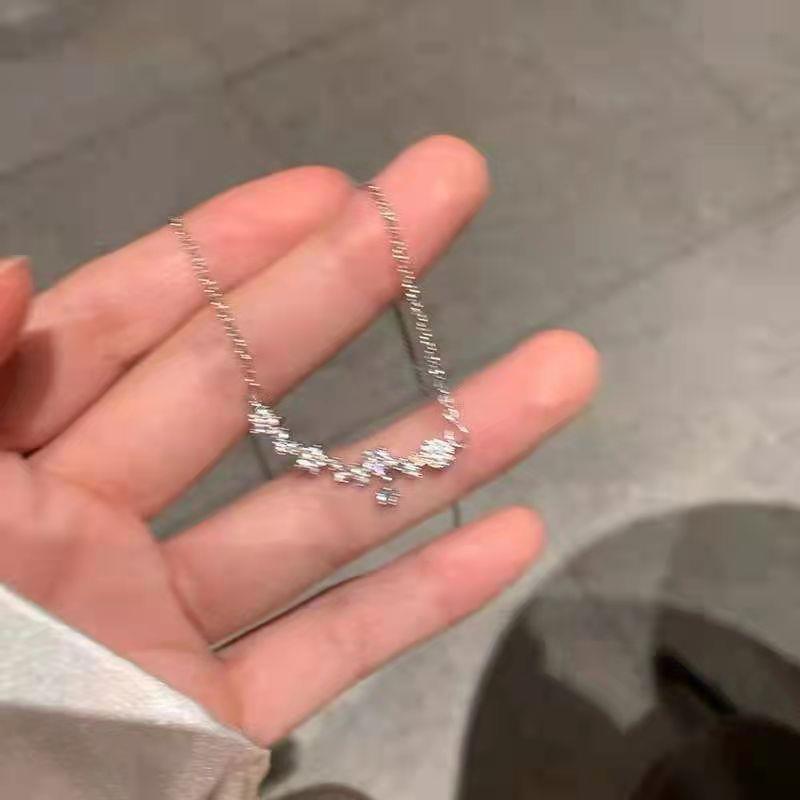 精致锆石星星项链女ins轻
