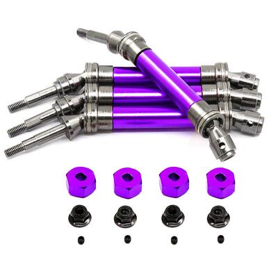 TRAXXAS SLASH 4X4死老鼠 铝合金+钢 前/后CVD传动轴 带结合器R28