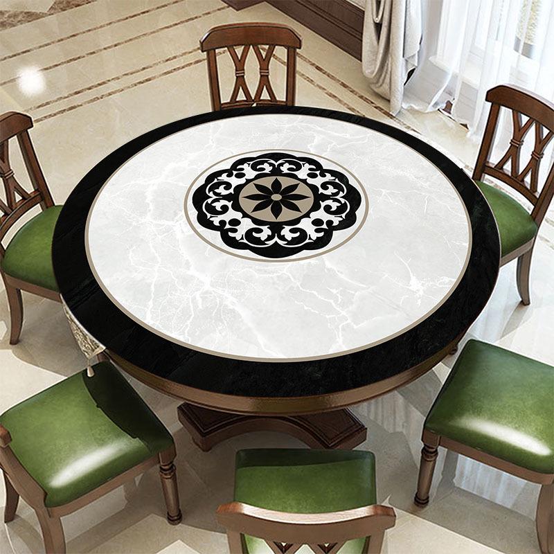 圆桌布防水防油免洗桌面圆形家用软玻璃餐桌台布新款防烫桌垫