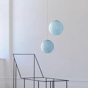 床头意大利吧台餐厅玻璃氛围灯ano北欧urM七彩泡泡吊灯现代卧室