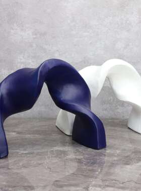 新中式金属大理石飘带摆书件样房售0603楼板部卧关室房客厅桌面玄