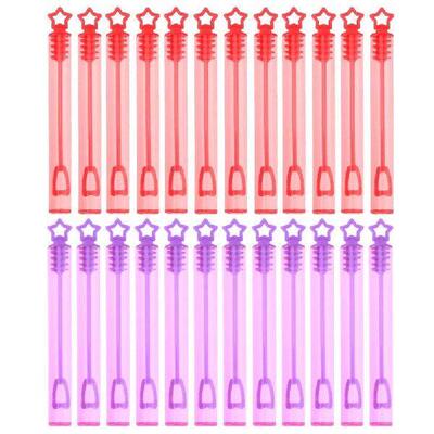 24Pcs Kid Toy DIY Bubble Soap Bottles Empty Wand Tube for