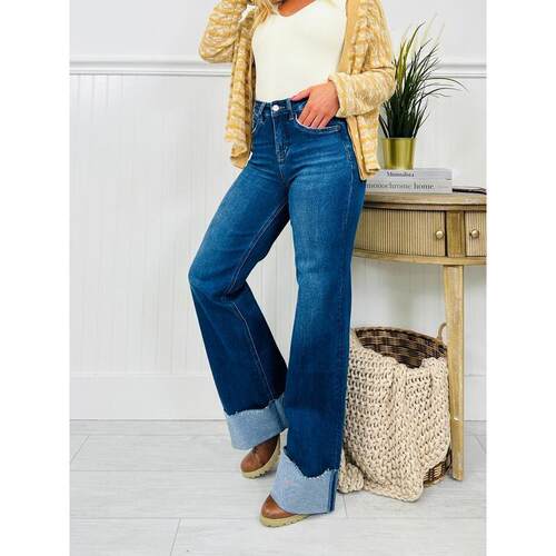 Q 76282 High Waist Straight Leg Jeans 腰直筒牛仔裤