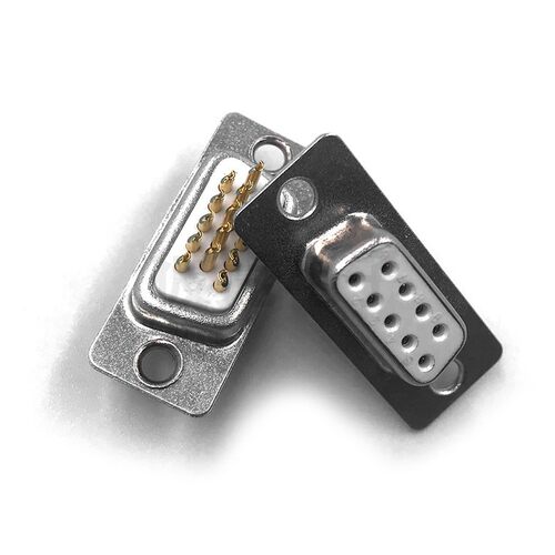 厂家直销车P大电流实芯针DB25 DB15 DB9 公母头白胶焊线式全镀金