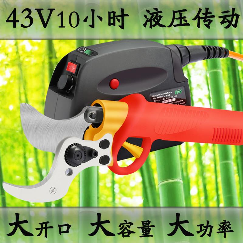 电动剪刀果树充电式修枝剪园艺树枝电剪子园林家用强力粗枝剪枝机