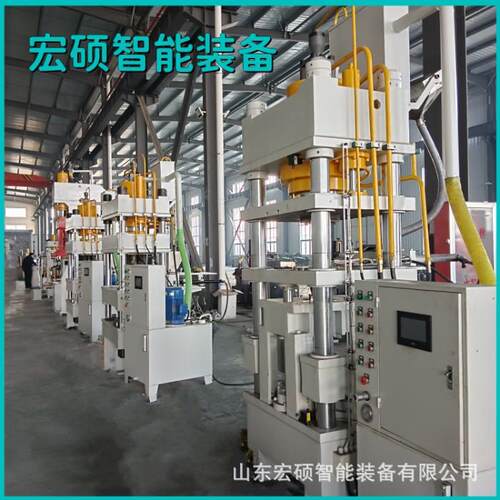 一次性外卖餐具食品包装盒剪切冲压成型机双移动工作台四柱液压机