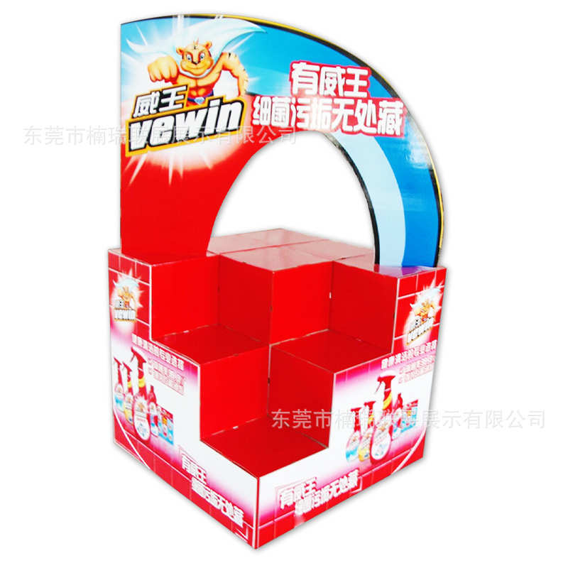 新年百货礼品促销纸堆头春节年货沃尔玛开市客超市纸地堆陈列堆
