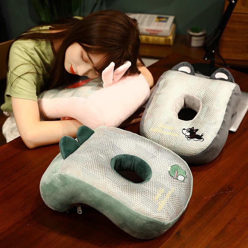 夏天凉感办公室午睡小学生趴趴枕桌子趴着睡觉午休趴睡抱枕头