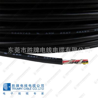 东莞线材厂家 UL2854 多芯屏蔽线 24# 电子线