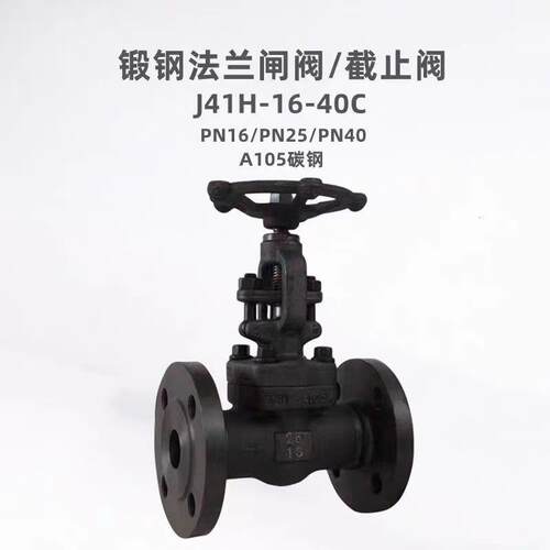 锻钢截止阀A105N蒸汽高温高压截止阀J41H-25C手动锻钢法兰截止阀