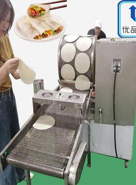烙饼机 圆形春饼加工机器 春卷皮子机 小饼加工机器 电热小卷饼机