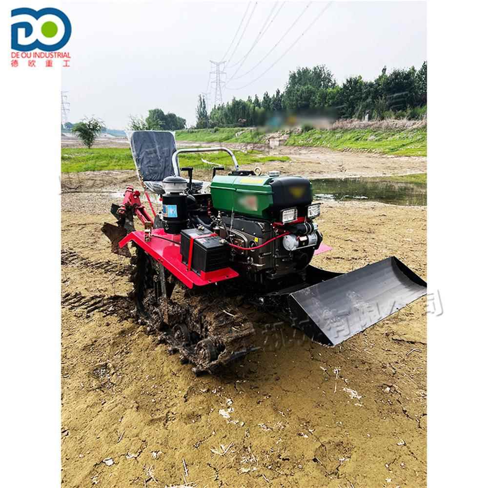 驾XTO乘果园地微耕机农用水旱两用履带耕旋耕机 水田耕地式开 沟