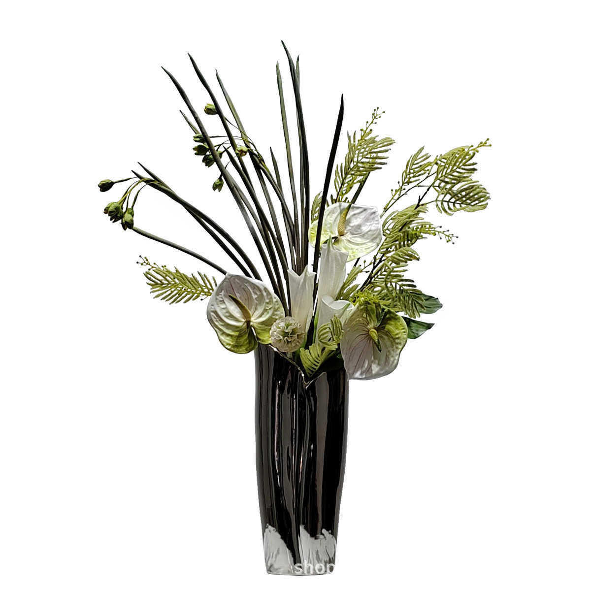 现代极简花艺套装样板房餐桌茶几仿真花艺北欧轻奢家居软装饰品,鲜花速递/花卉仿真/绿植园艺,仿真绿植,淘宝优惠券,粉丝福利购,淘宝优惠卷