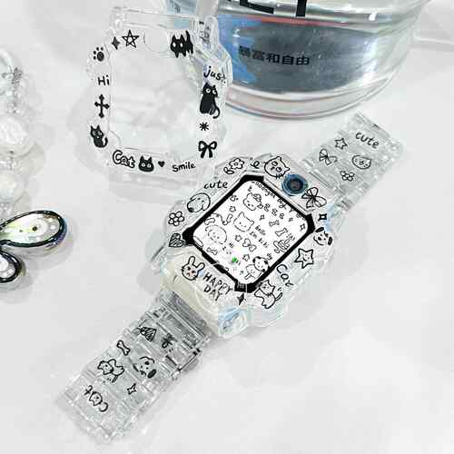 适用小天才N3D3S电话手表表带Z10Z9Z8Z6D2卡通创意防摔保护壳护腕