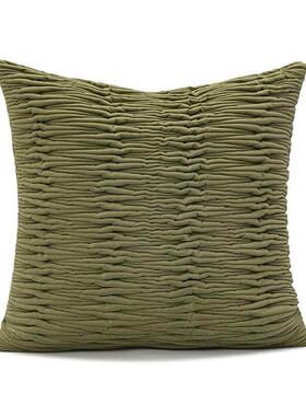 Light Luxury Green Home Sofa Throwing Pillow with Soft Decor