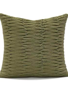 Light Luxury Green Home Sofa Throwing Pillow with Soft Decor