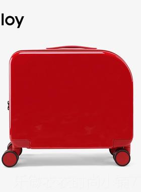 新款alloy阿乐乙行箱明星同红色拉登杆箱机箱款结婚旅行箱密码李