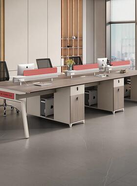 职员办公桌椅组合简约代2/公4EQP人创员工四意人位办室工现位办公