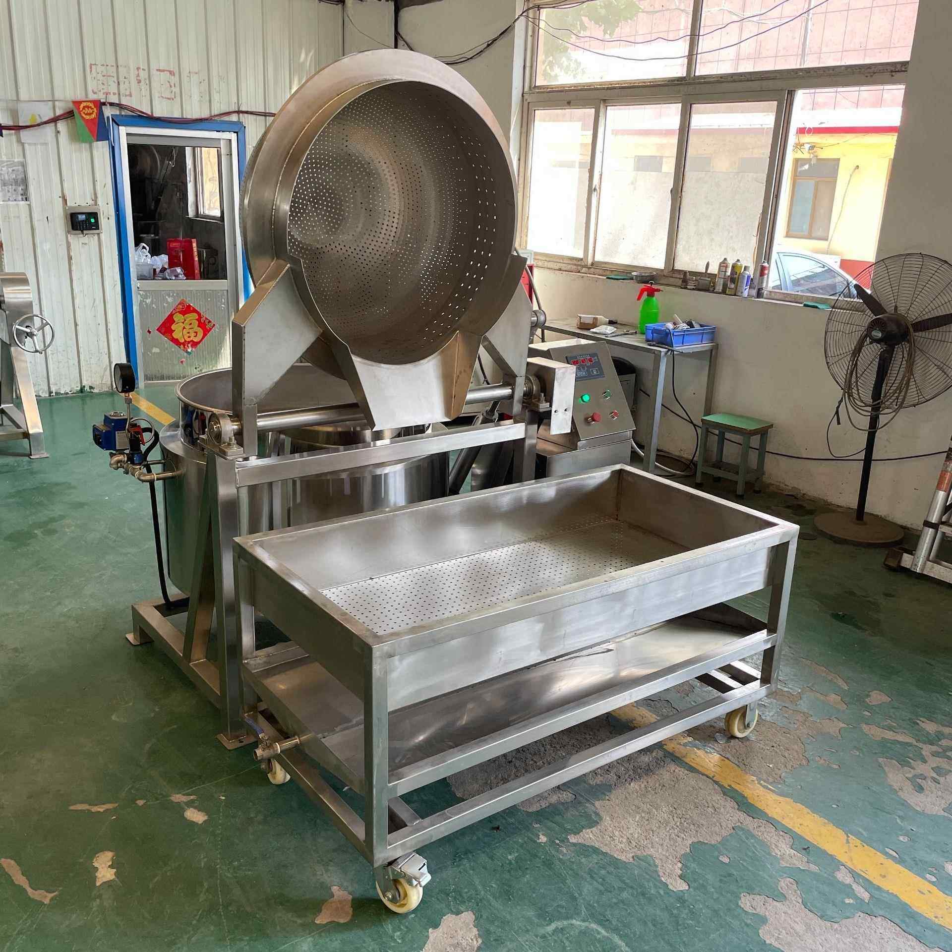 全自动漂烫锅自动翻筐蔬菜杀青漂烫蒸煮锅商用卤熟食大型卤煮锅