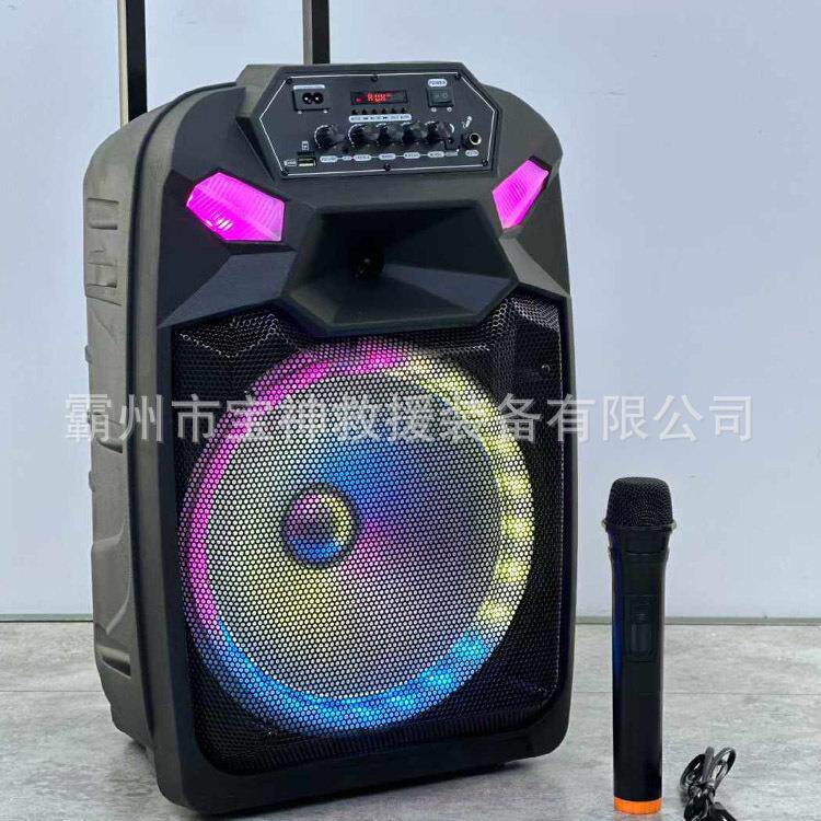户外移动式低音一体机带话筒大功率移动音响演出会议室用音响